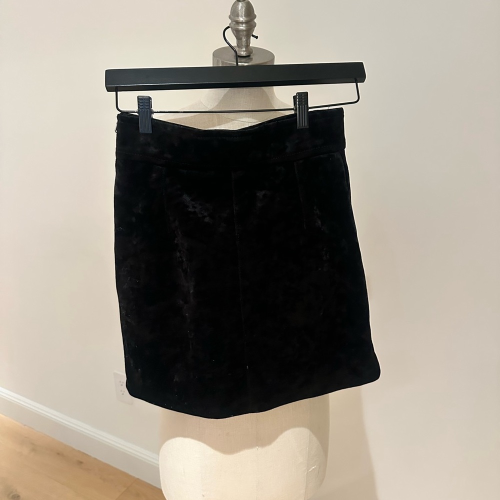 Sandro - Black Velvet - Mini Skirt - Size 1 - Picture 5 of 5